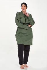 Adasea Burkini  Swimsuit- 1427-B - Voile Fashion